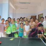 前进街家庭综合服务中心举行“南粤幸福周•广州社区睦邻节兵乓球赛” 活动