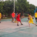 打友谊篮球，促工作交流 ——珠吉街团工委与风向标篮球队进行篮球友谊赛